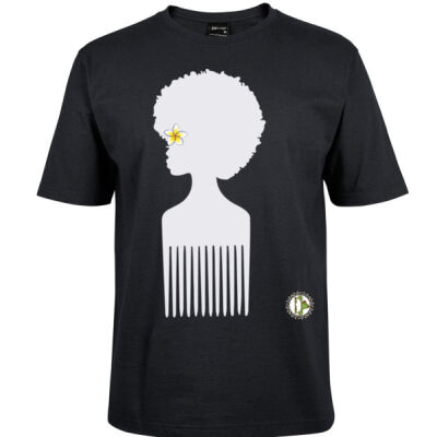 Frangipani White comb T/Shirt Thumbnail