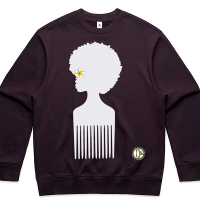 Frangipani White comb Sweater Thumbnail